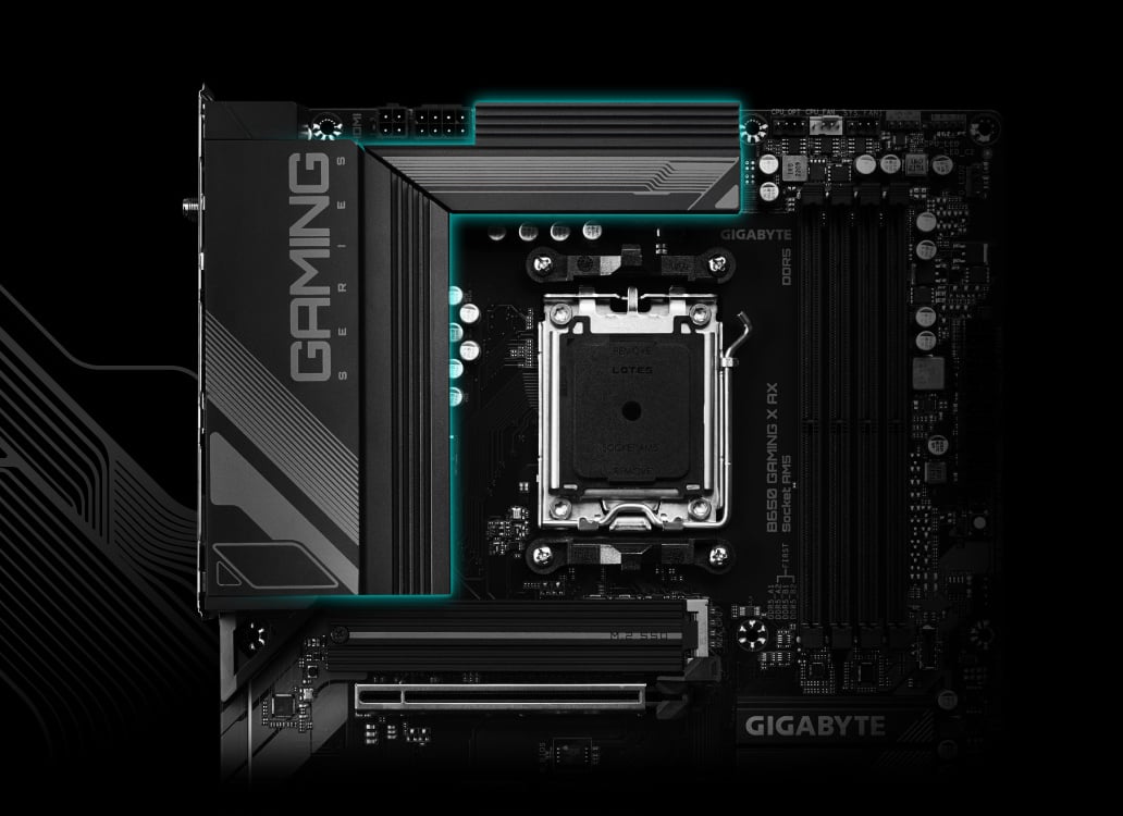 GIGABYTE B650 GAMING X AX AM5 LGA 1718 AMD B650 ATX Motherboard With 5 ...